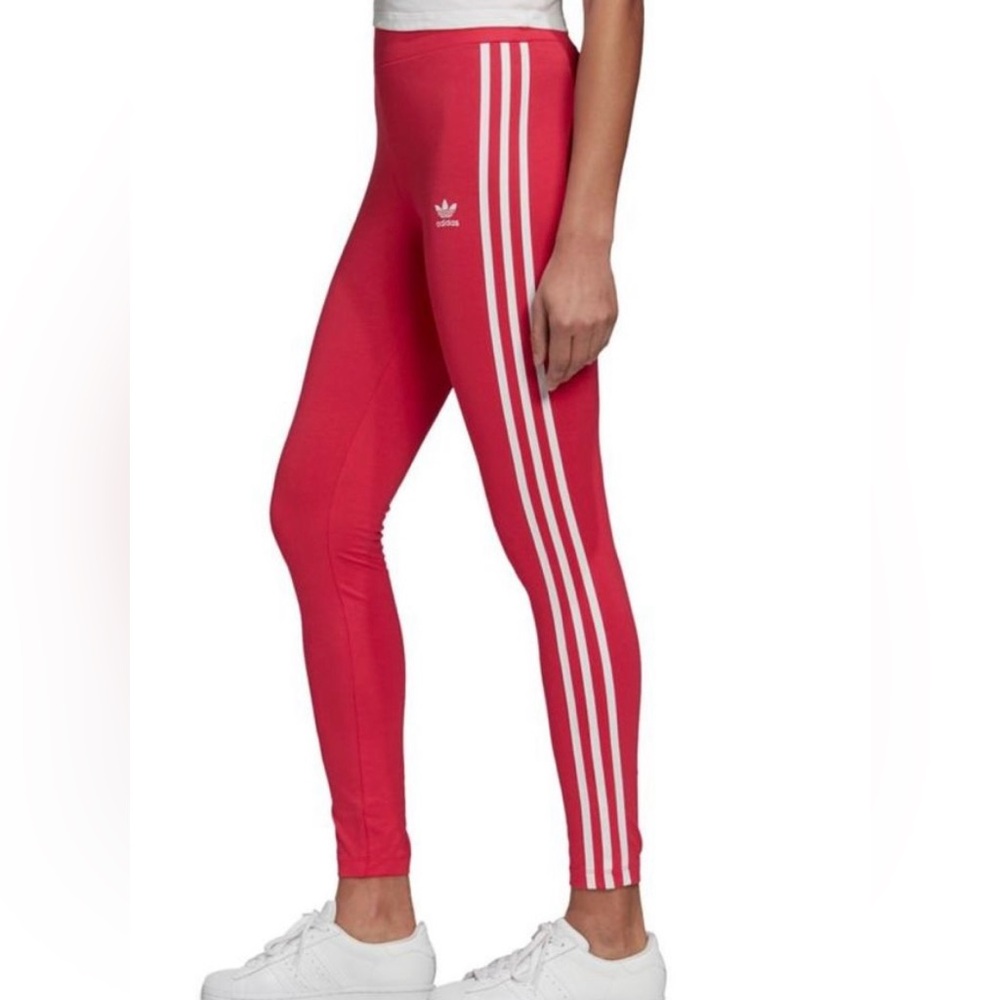 Adidas classic three stripe leggings Size S